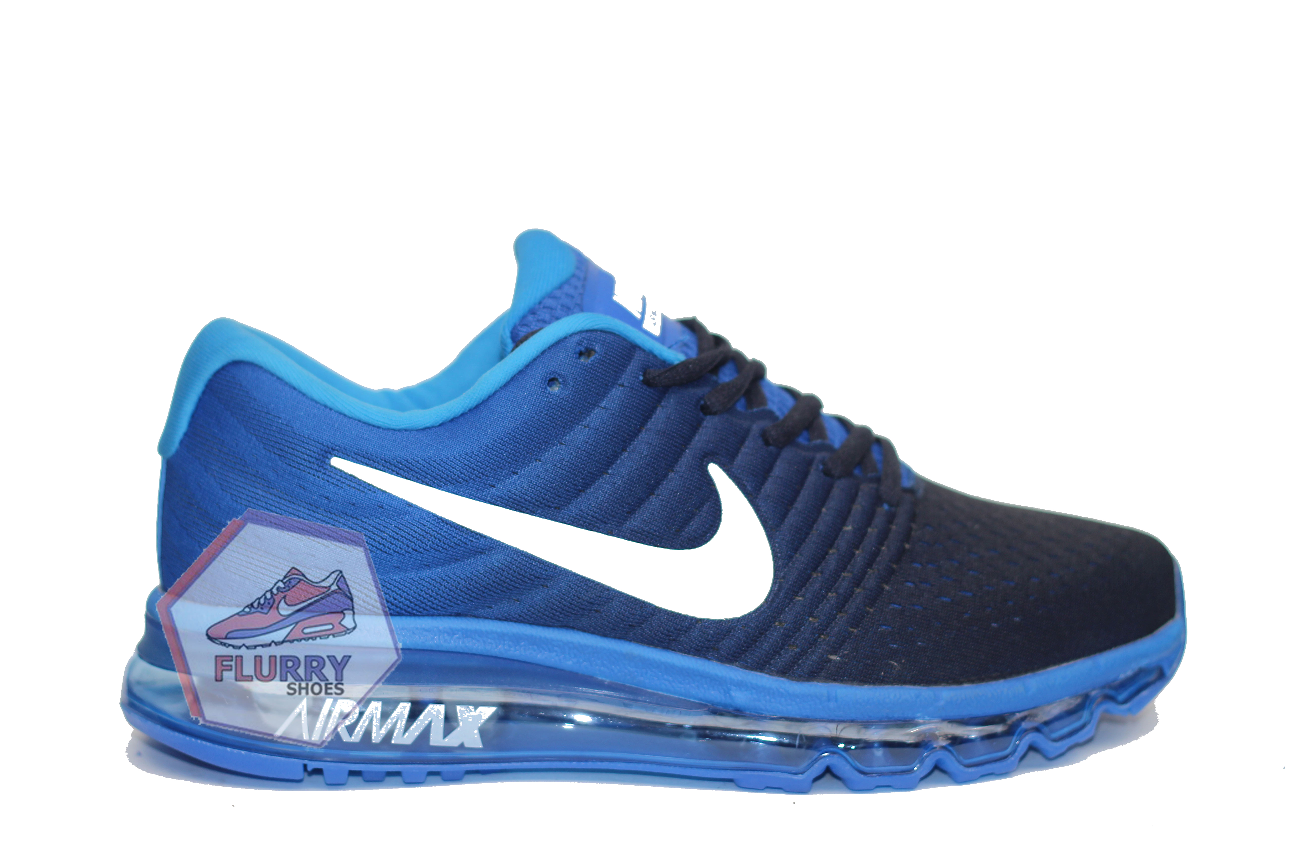 Nike air max 2017 white blue Clearance